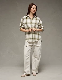 AE Oversized Flannel Shirt