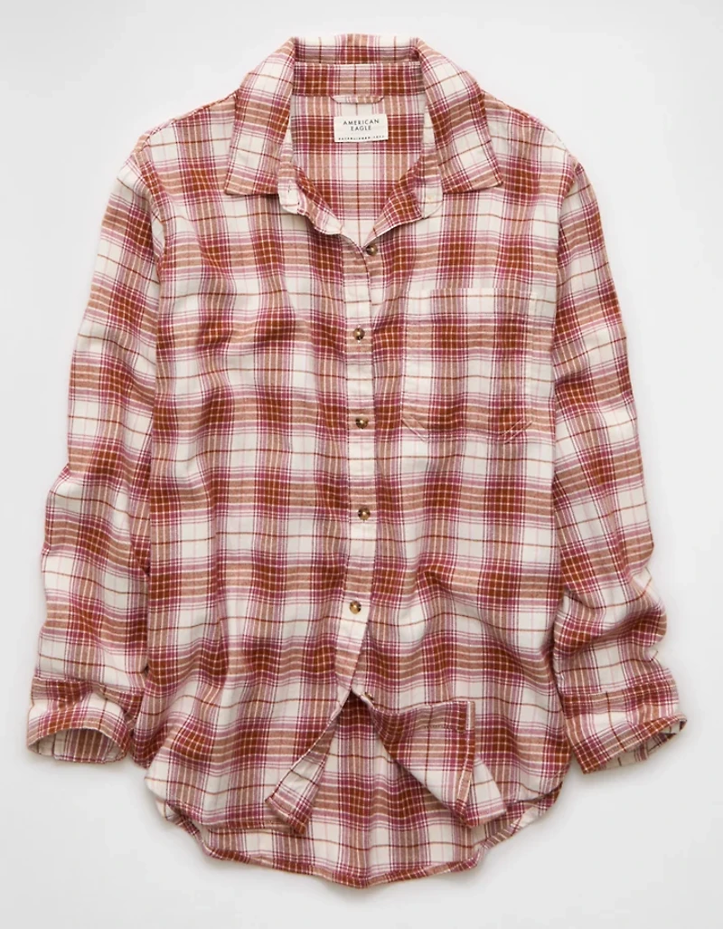 AE Oversized Flannel Shirt
