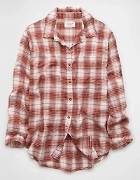 AE Oversized Flannel Shirt