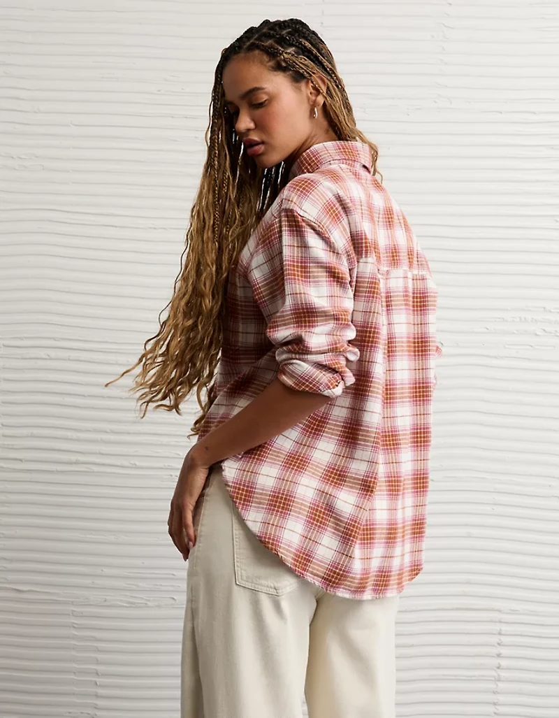 AE Oversized Flannel Shirt