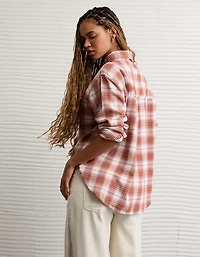 AE Oversized Flannel Shirt