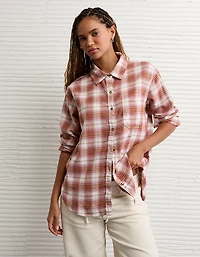 AE Oversized Flannel Shirt