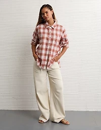 AE Oversized Flannel Shirt