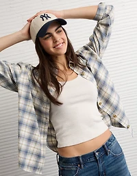 Chemise boutonnée et à carreaux AE