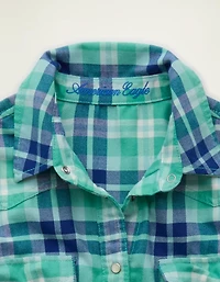 AE Throwback Flannel Button-Up Shirt