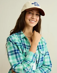 AE Throwback Flannel Button-Up Shirt