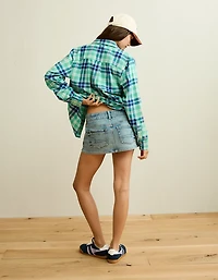 AE Throwback Flannel Button-Up Shirt