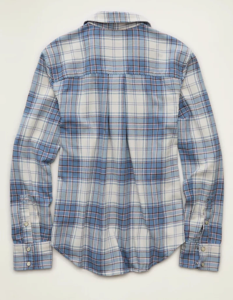 AE Throwback Flannel Button-Up Shirt
