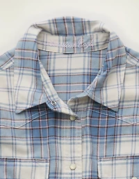 AE Throwback Flannel Button-Up Shirt