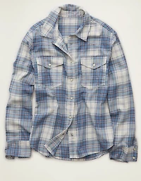 AE Throwback Flannel Button-Up Shirt