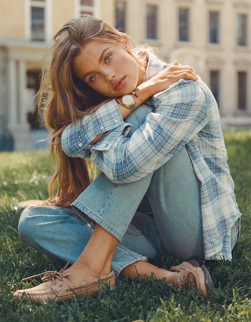 AE Throwback Flannel Button-Up Shirt