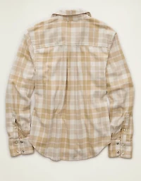 AE Throwback Flannel Button-Up Shirt
