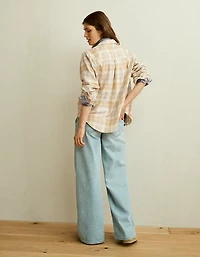 AE Throwback Flannel Button-Up Shirt