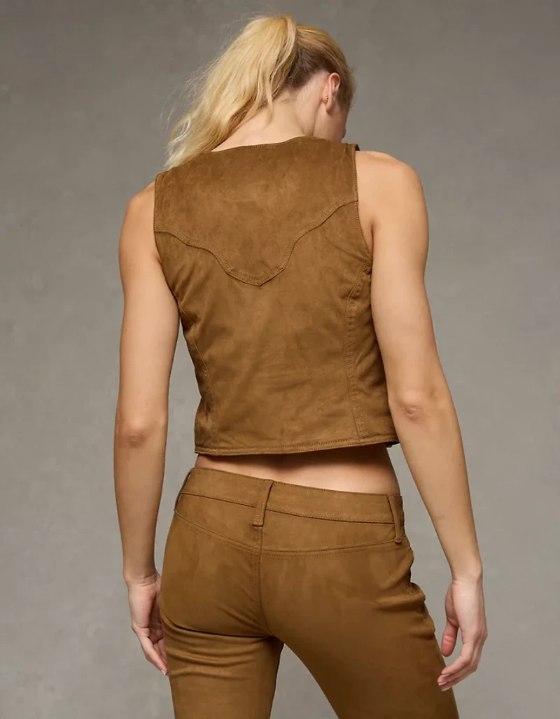 AE x Stagecoach Faux Suede Vest