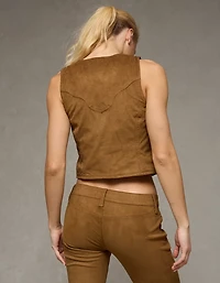 AE x Stagecoach Faux Suede Vest
