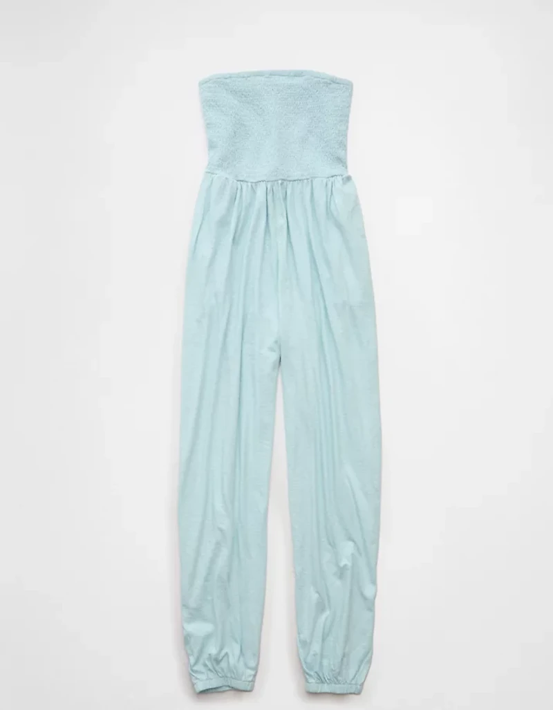 AE Sunchaser Knit Smocked Tube Jumpsuit