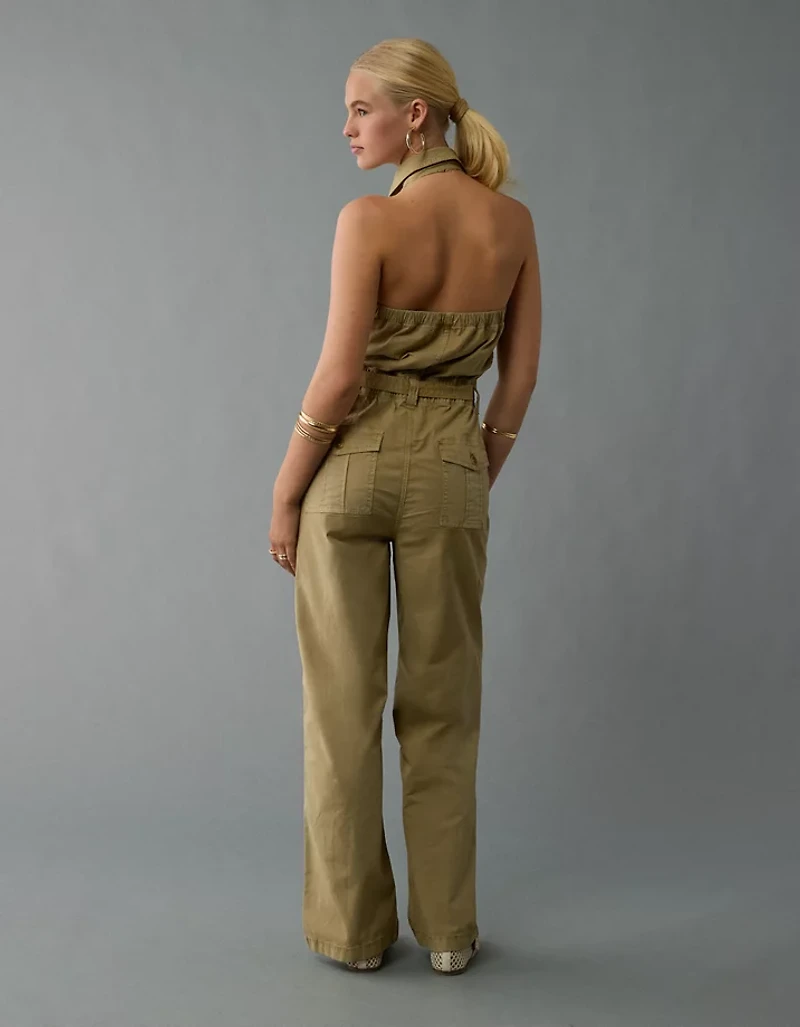 AE Collared Halter Jumpsuit