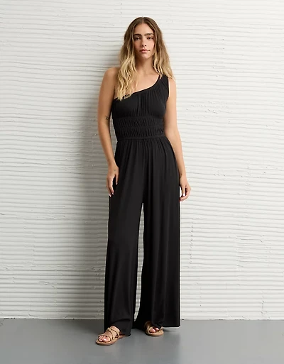 Combinaison-pantalon en tricot à une bretelle AE
