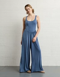 Combinaison-pantalon de style corset à coutures Doux et sexy AE