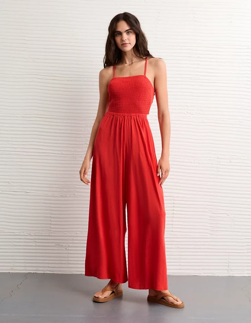 AE Sunchaser Knit Babydoll Jumpsuit