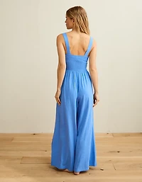 Combinaison-pantalon en tricot à smocks Vive le soleil AE