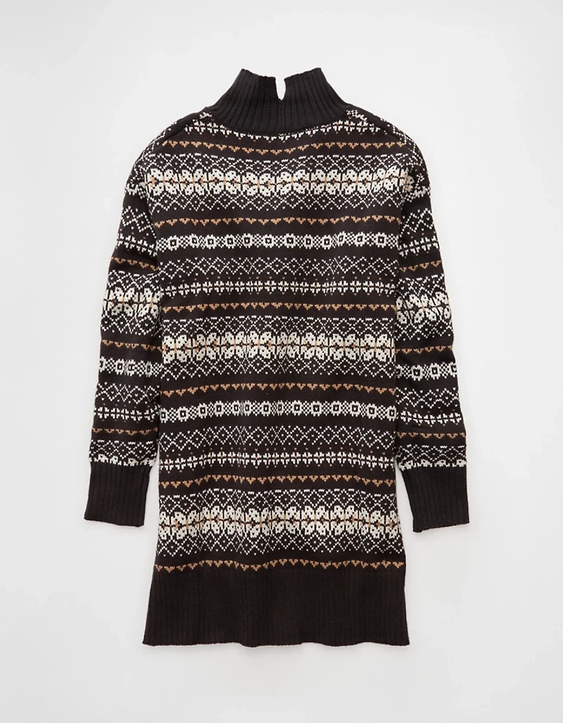 AE Oversized Turtleneck Sweater Mini Dress