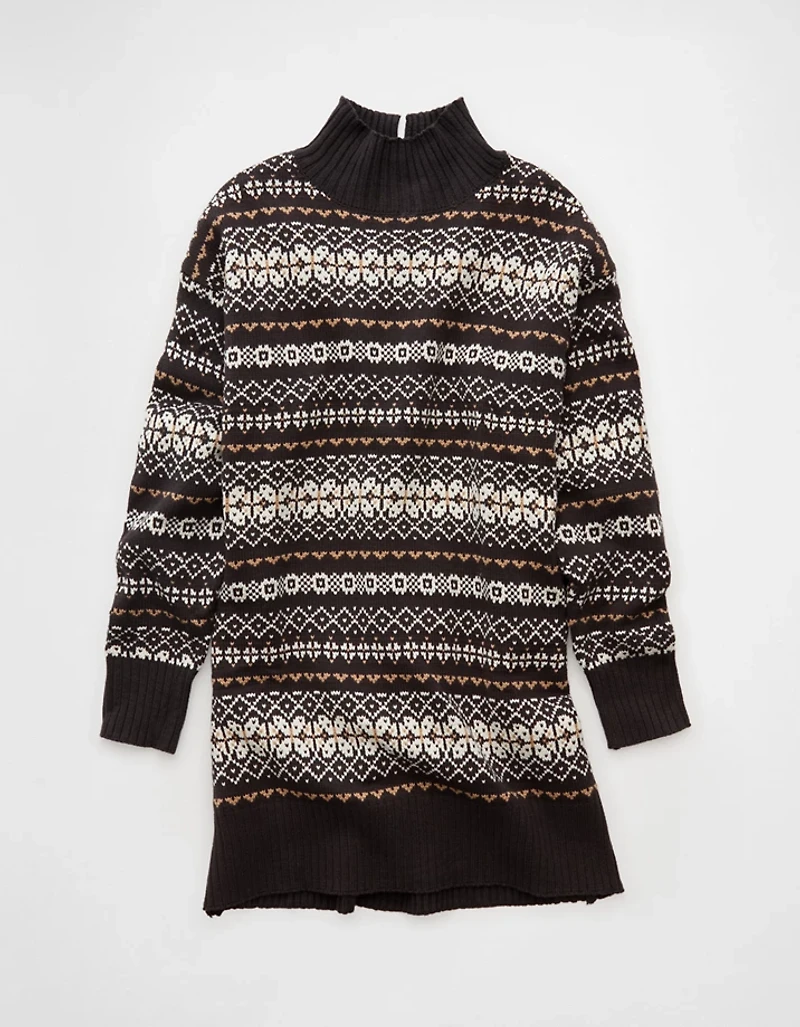 AE Oversized Turtleneck Sweater Mini Dress