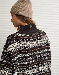 AE Oversized Turtleneck Sweater Mini Dress