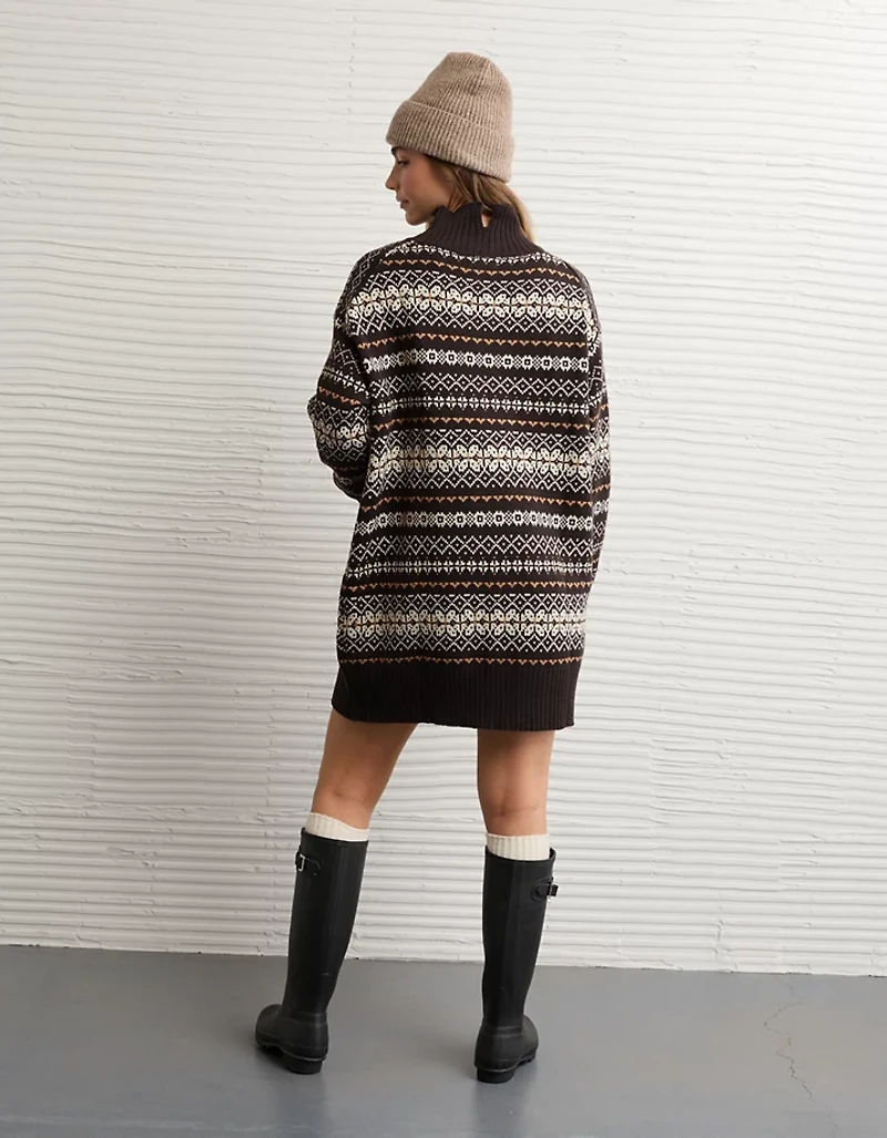 AE Oversized Turtleneck Sweater Mini Dress