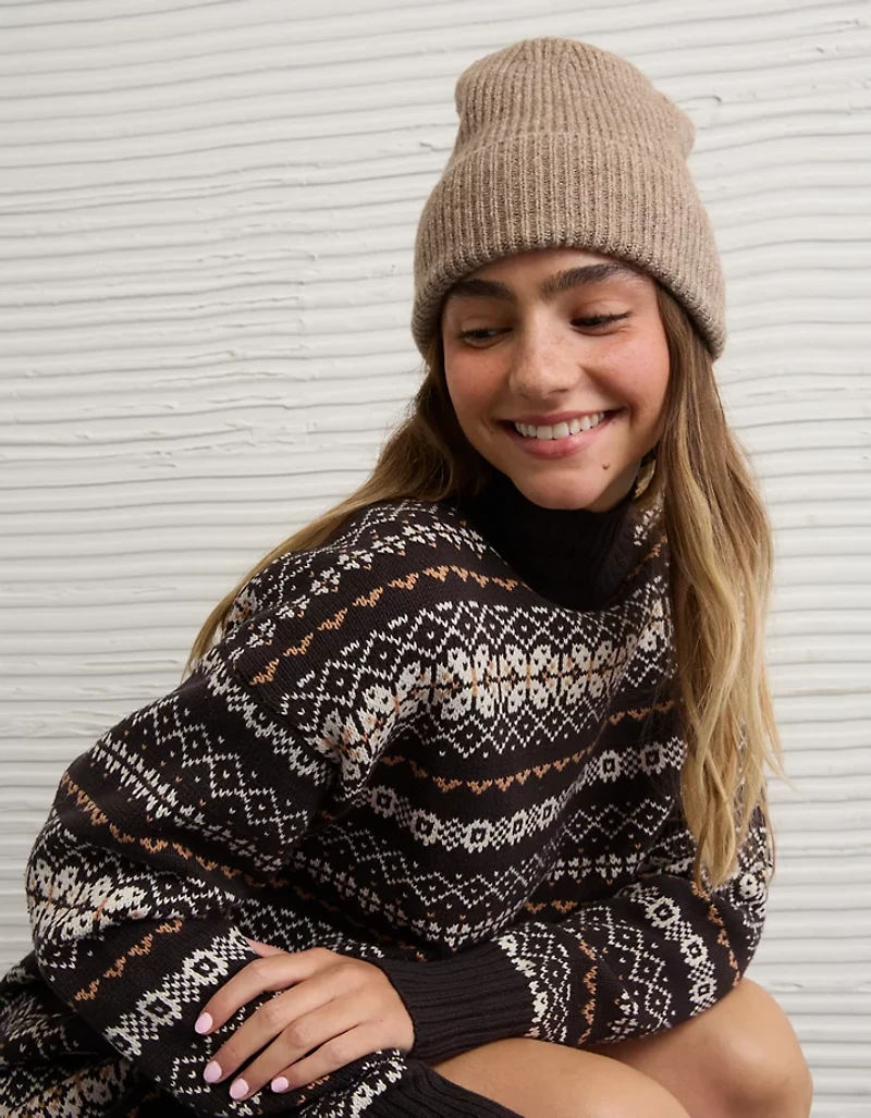 AE Oversized Turtleneck Sweater Mini Dress