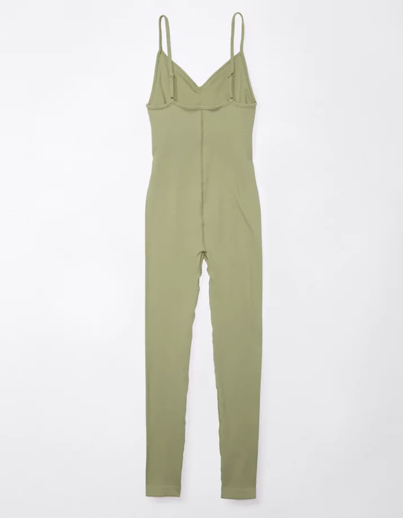 Combinaison-pantalon en tricot côtelé sans couture AE