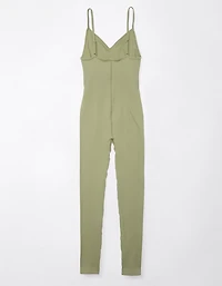 Combinaison-pantalon en tricot côtelé sans couture AE