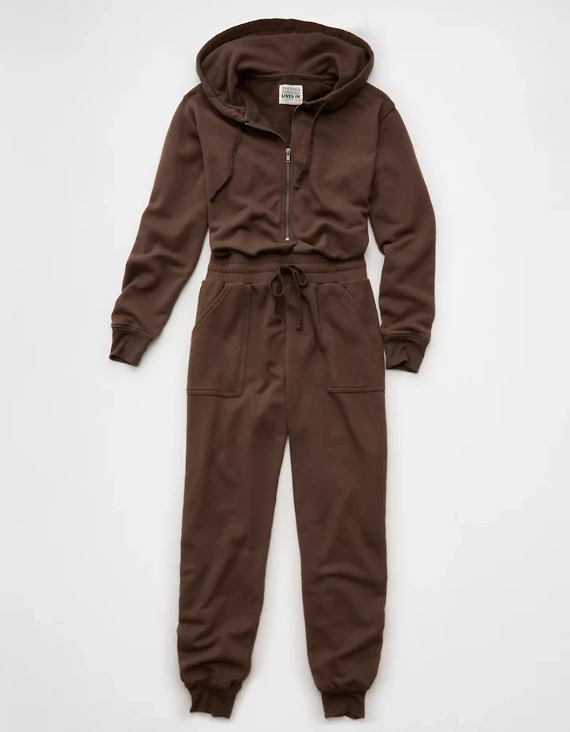 AE Fleece Hoodie Jumpsuit