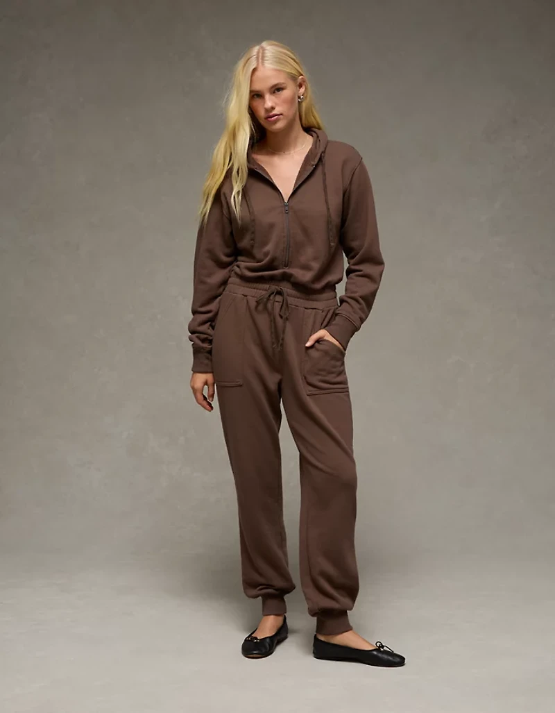 AE Fleece Hoodie Jumpsuit