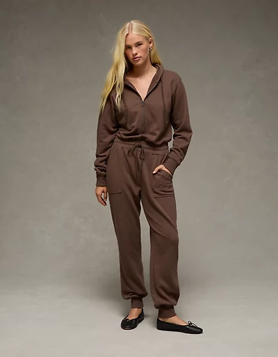AE Fleece Hoodie Jumpsuit