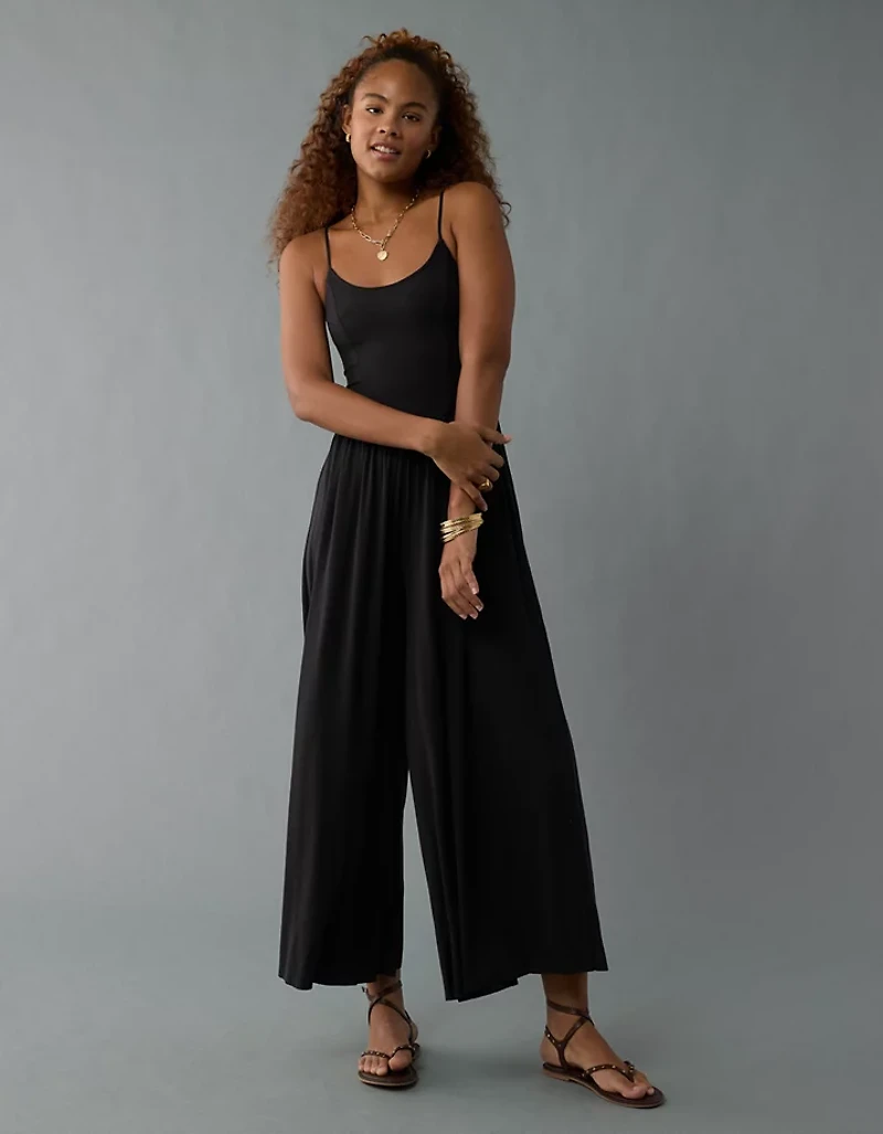 Combinaison-pantalon à jambe large Doux et sexy AE
