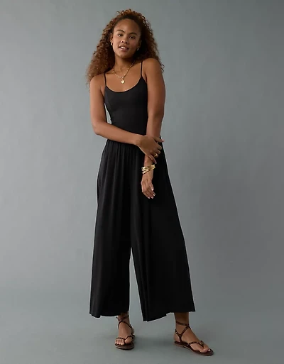Combinaison-pantalon à jambe large Doux et sexy AE