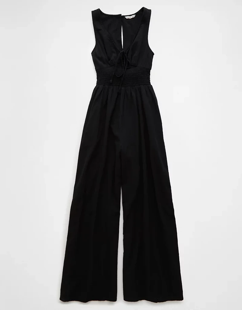 AE Smocked V-Neck Jumpsuit