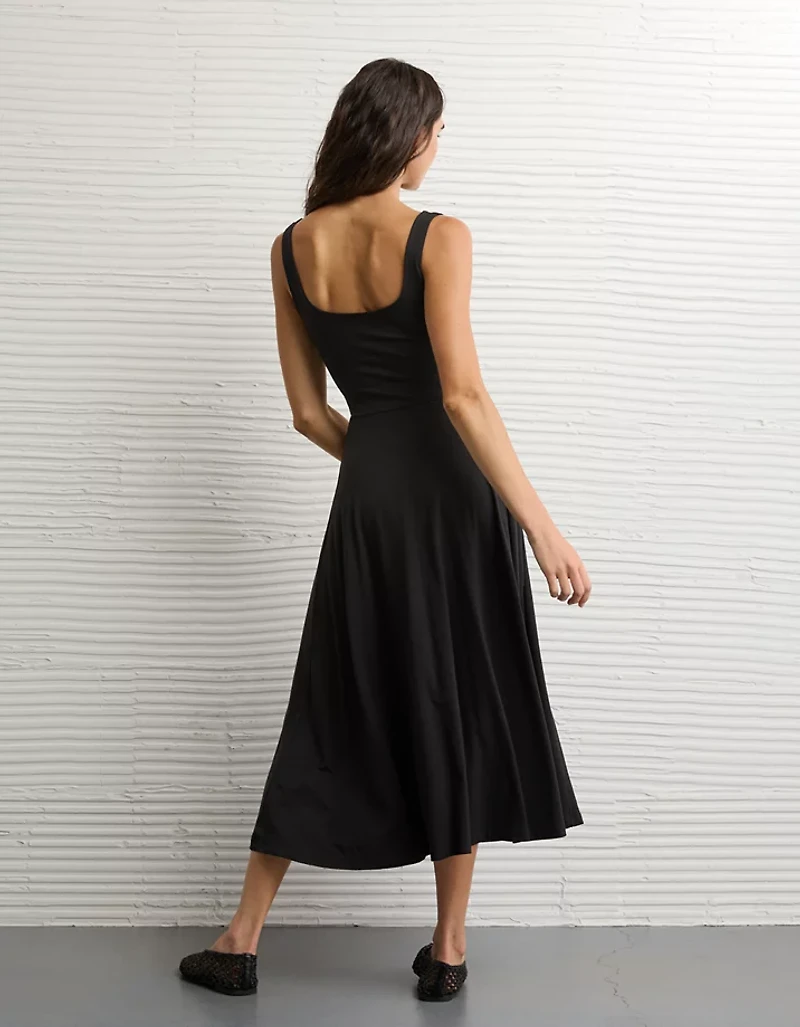 AE Scoop Neck Midi Dress