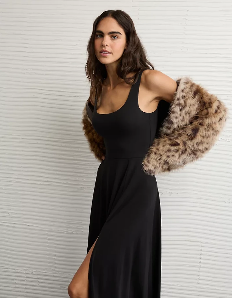 AE Scoop Neck Midi Dress