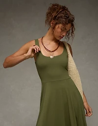 AE Scoop Neck Midi Dress