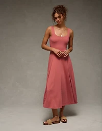 AE Scoop Neck Midi Dress