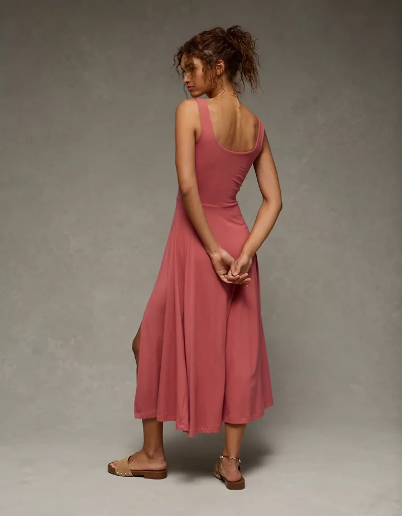 AE Scoop Neck Midi Dress
