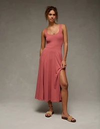 AE Scoop Neck Midi Dress