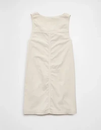 Minirobe tablier en velours côtelé AE