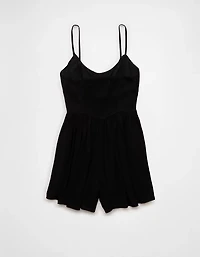 Barboteuse au corsage de style corset ruché AE