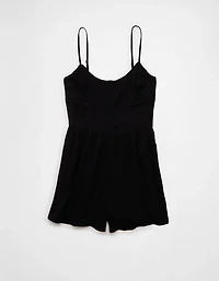 Barboteuse au corsage de style corset ruché AE