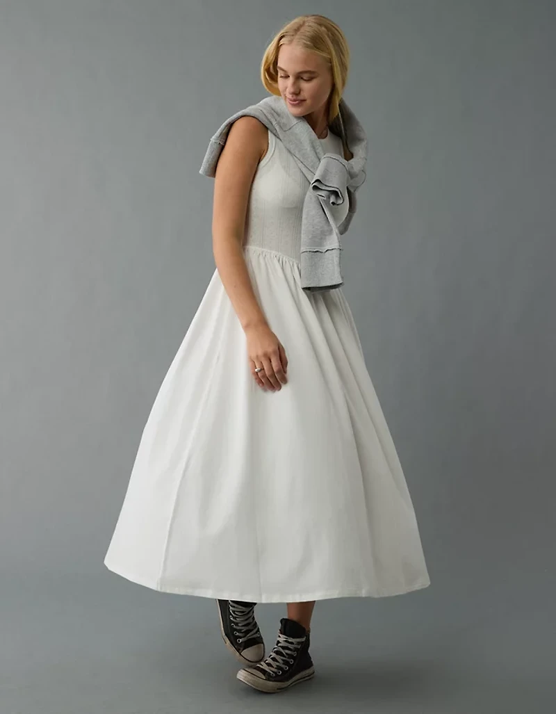 AE Pointelle Knit Midi Dress