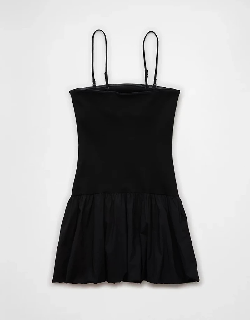 AE Strapless Drop Waist Bubble Mini Dress