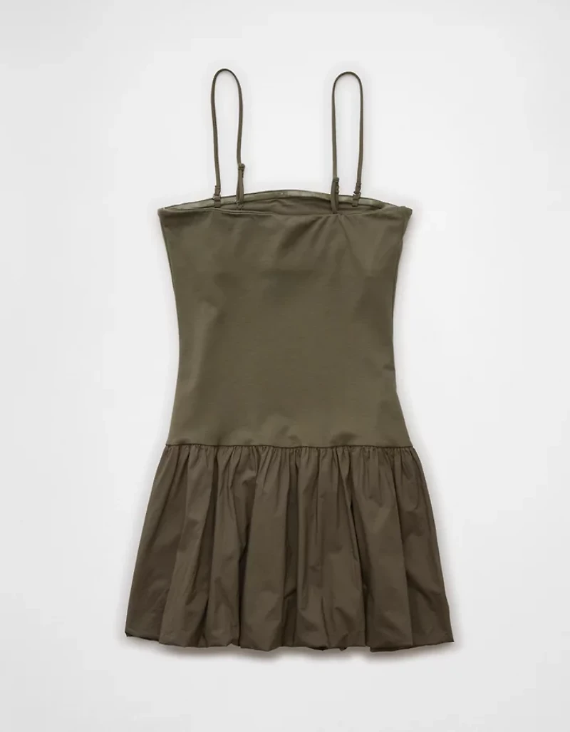 AE Strapless Drop Waist Bubble Mini Dress